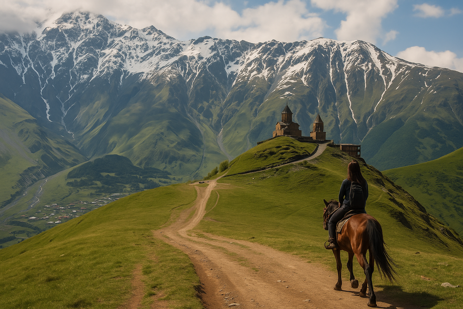 Horse Riding Gergeti Church